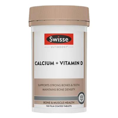 Swisse Ultiboost Calcium + Vitamin D 150 Capsules