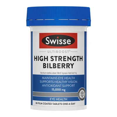 Swisse Ultiboost High Strength Bilberry 15000mg 30Tablets