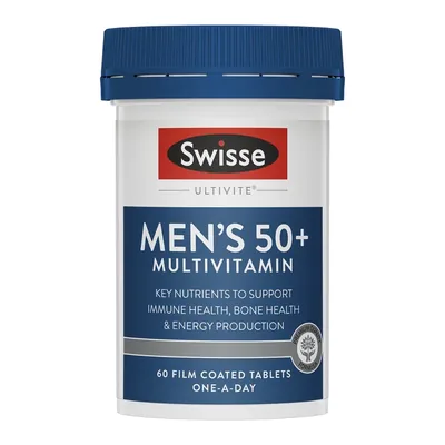 Swisse Ultivite Men's 50+ Multivitamin 60 Tablets